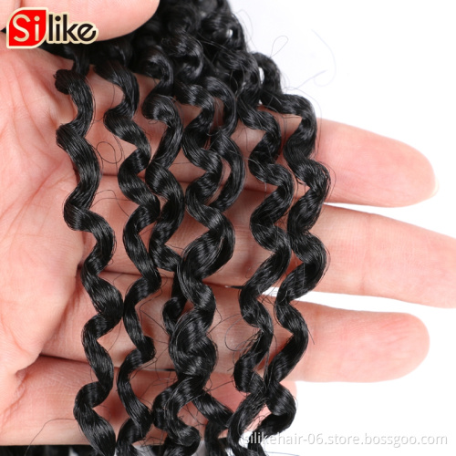 8inch Synthetic Kinky Curly hair Marley Bob 3 pcs/pack Malaysian Deep Wave Curly Crochet Braids Hair Extensionjerry Curl Hair